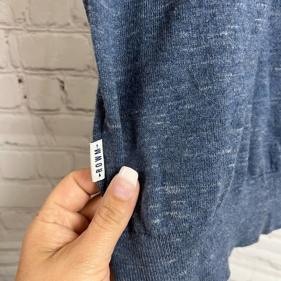 ROWM Mens Dillards Crew Neck Sweater Heather Blue Grey XXL NWT - Picture 7 of 10